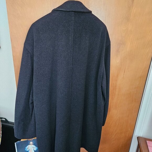 DONATEDTessuto Italiano Biella Sport Black/Gray Coat: Wool/Cashmere/Nylon 42 REG - Picture 2 of 16